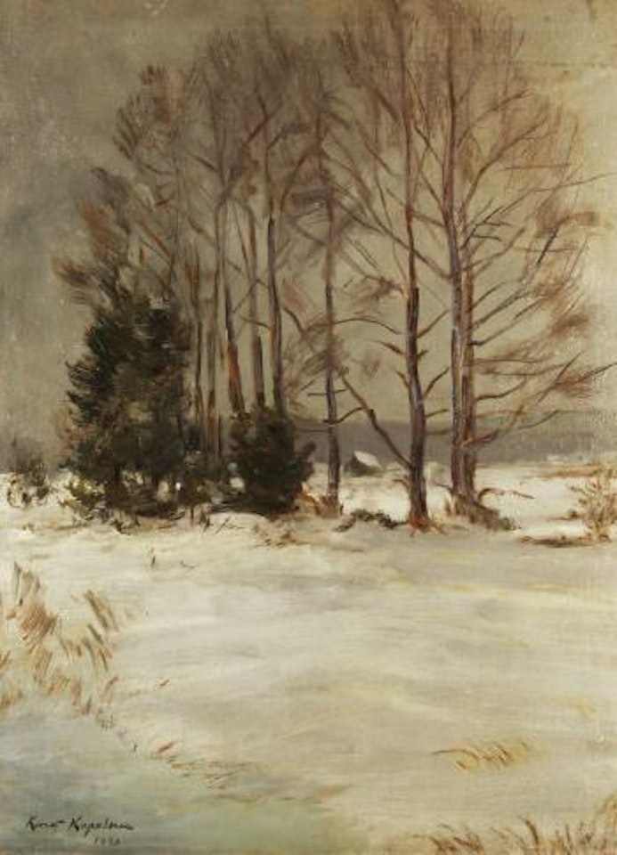 Russian Winter Landscape by Konstantin Alekseevich Korovin