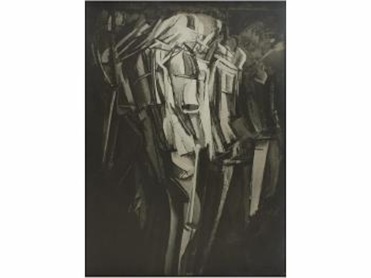 Fotografía de la obra de Marcel Duchamp Hombre triste en un tren by Man Ray