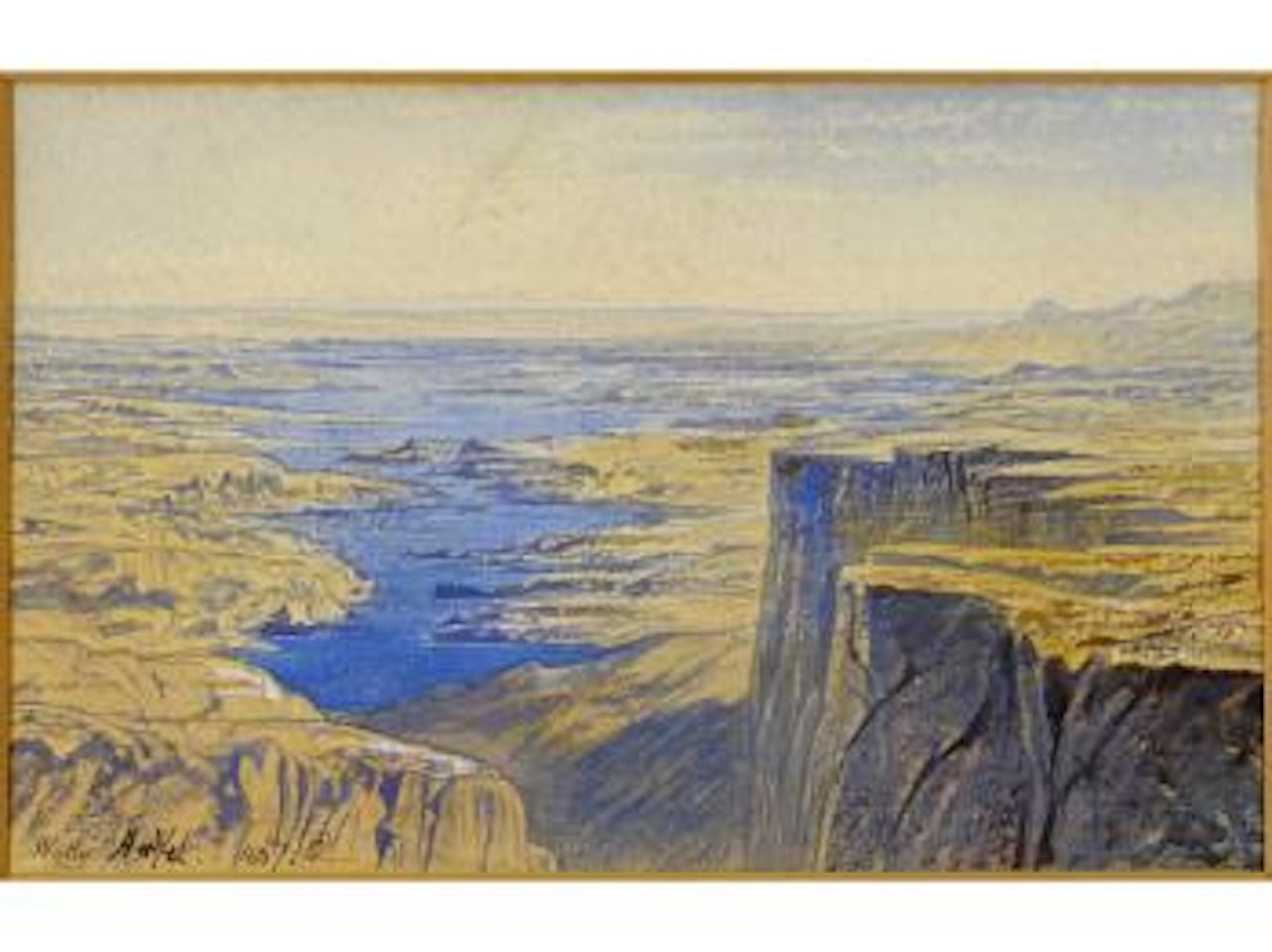 Wady Halfeh (sic) by Edward Lear