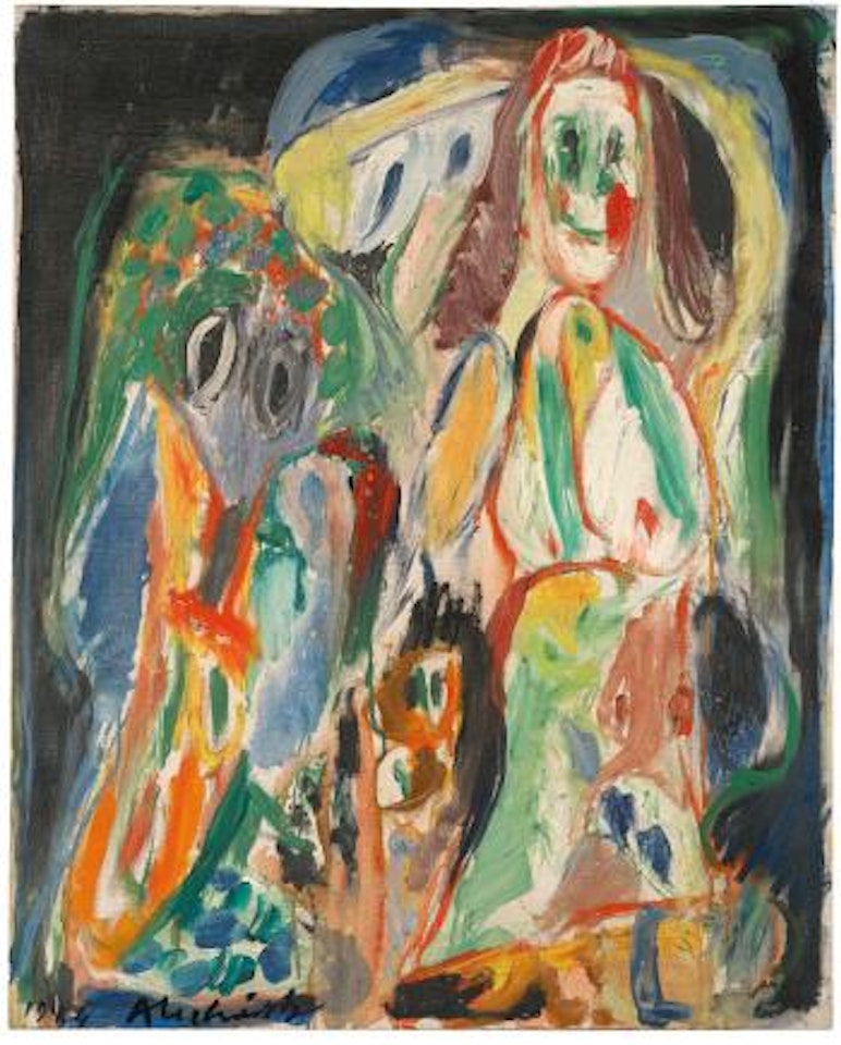 Jeunes Voisins by Pierre Alechinsky