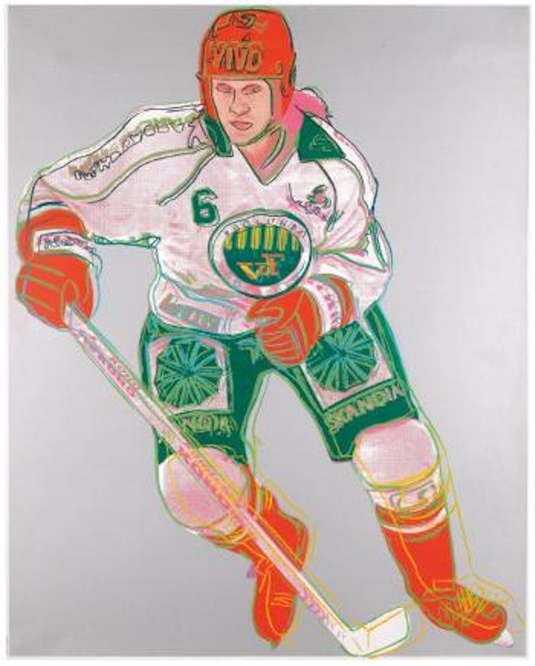 Frölunda Hockey Player by Andy Warhol