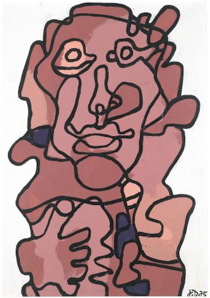 Effigie Incertaine X by Jean Dubuffet