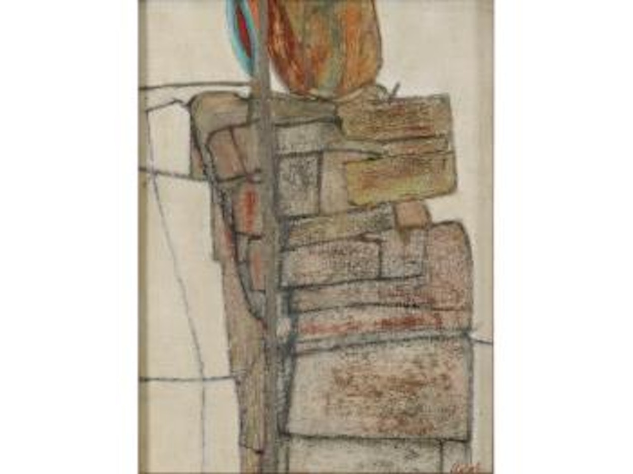Wall and Bush by Prunella Clough