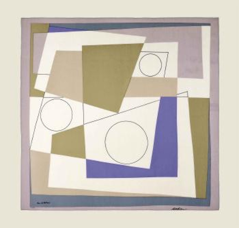 Moonlight, a limited edition square by Ben Nicholson, O.M.