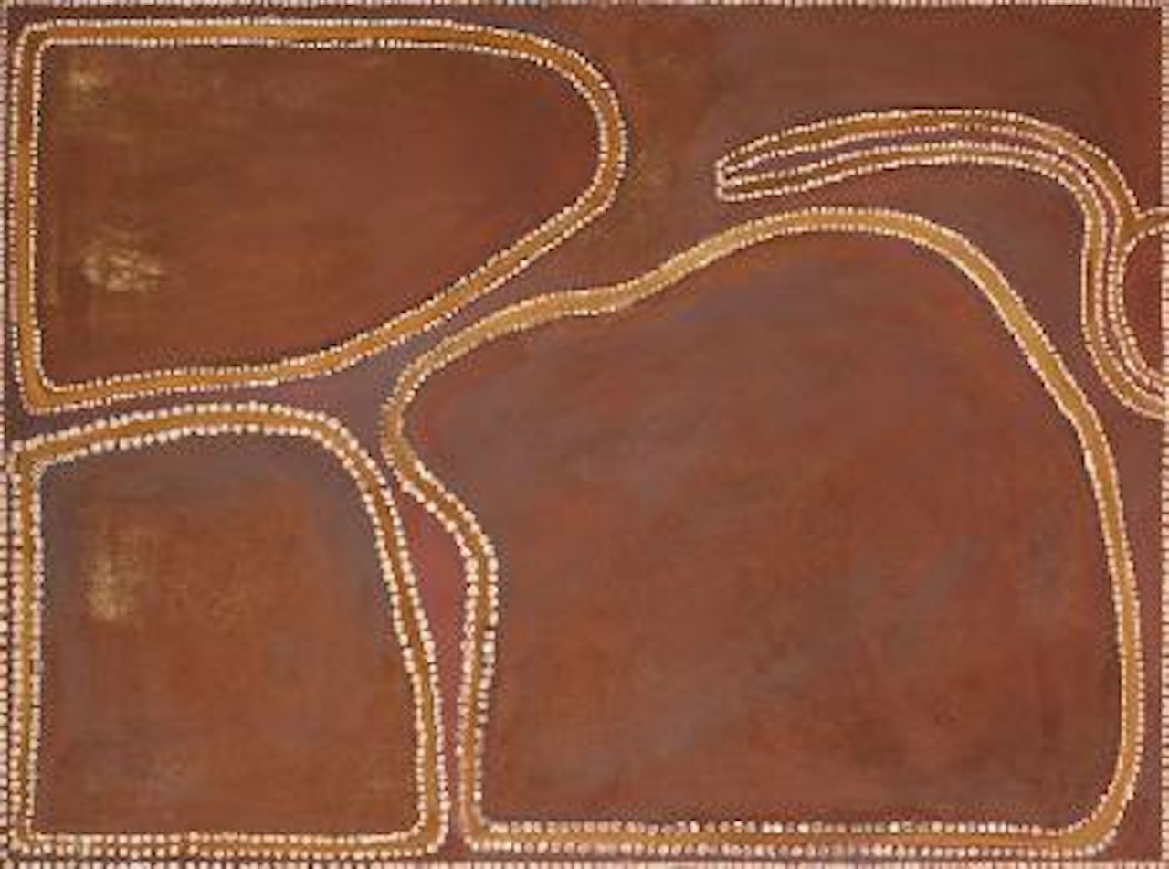 Snake dreaming in Joondagal (Juntarkal) country by Rover Thomas