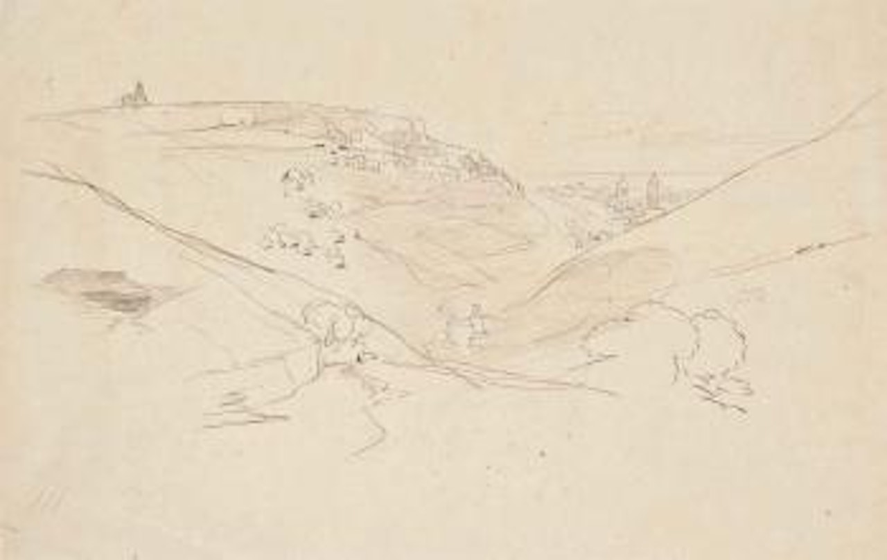 View of Modica, Sicily by Edward Lear