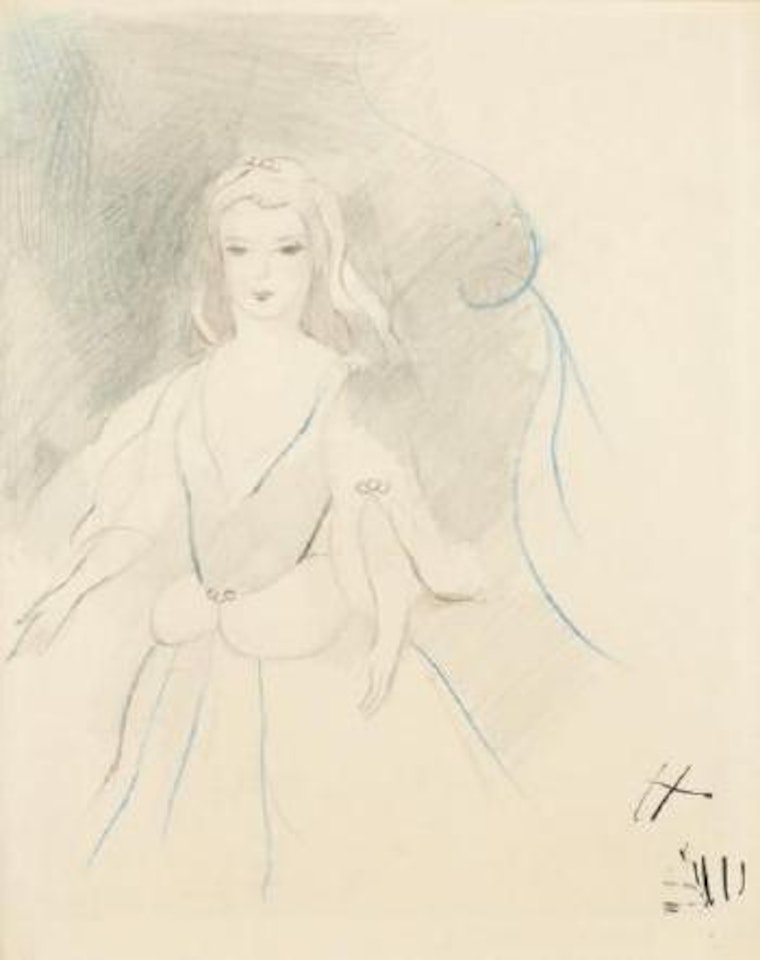 Jeune fille aux perles by Marie Laurencin