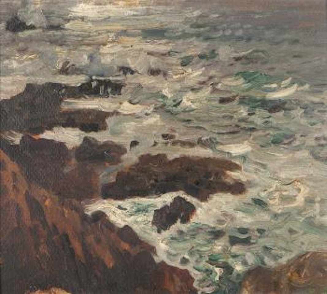 Coastal waves and rocks by William Ritschel