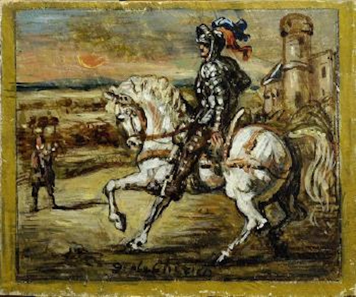 Cavallo e cavaliere. Figure by Giorgio de Chirico