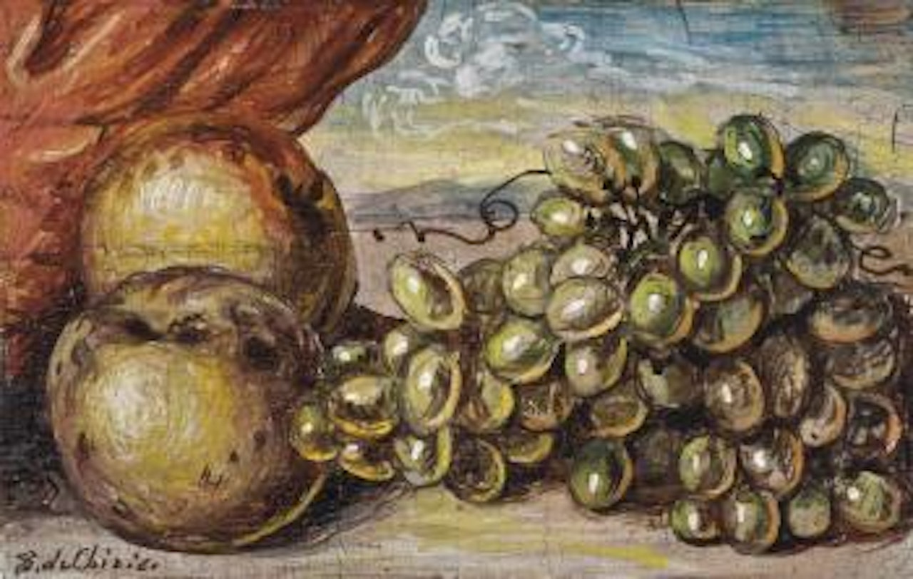 Natura morta di frutta by Giorgio de Chirico