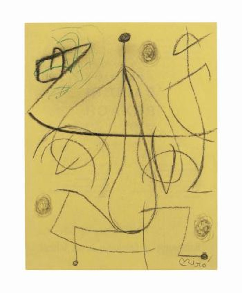 Femme, oiseaux by Joan Miró