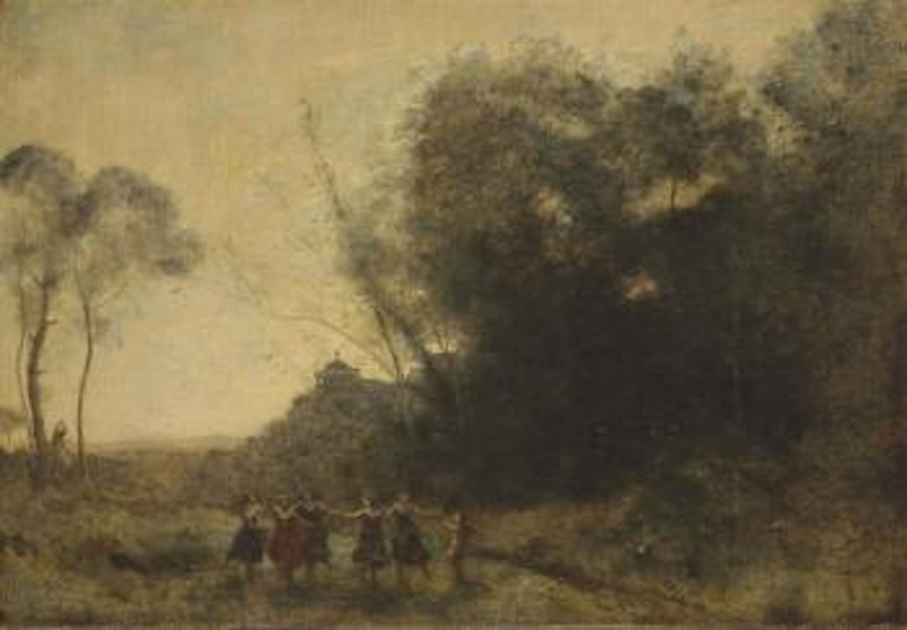 Ronde de nymphes by Jean Baptiste Camille Corot