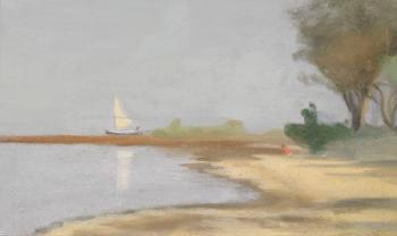 Running with the wind by Clarice Beckett