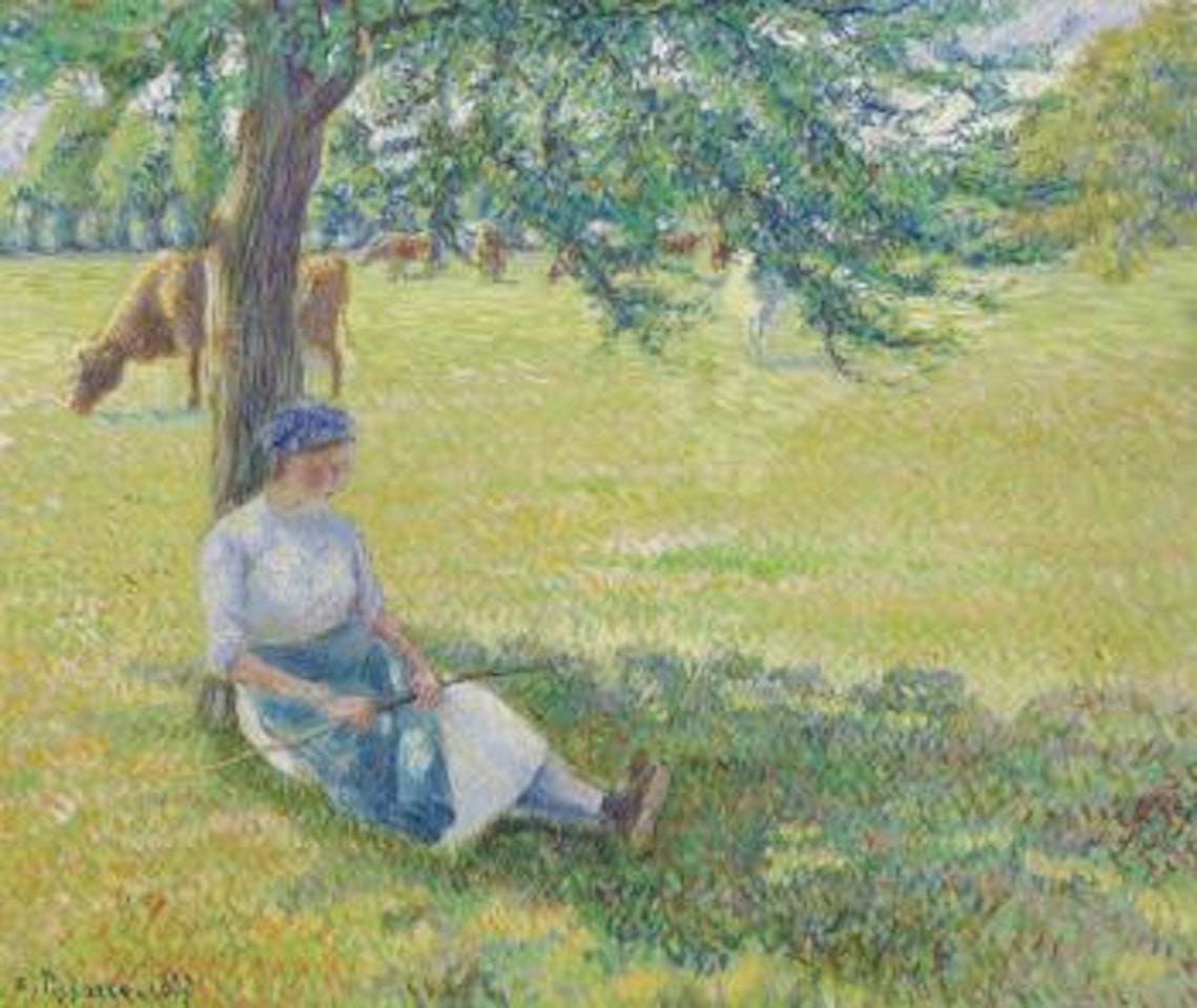 Gardeuse de vaches, Eragny by Camille Pissarro