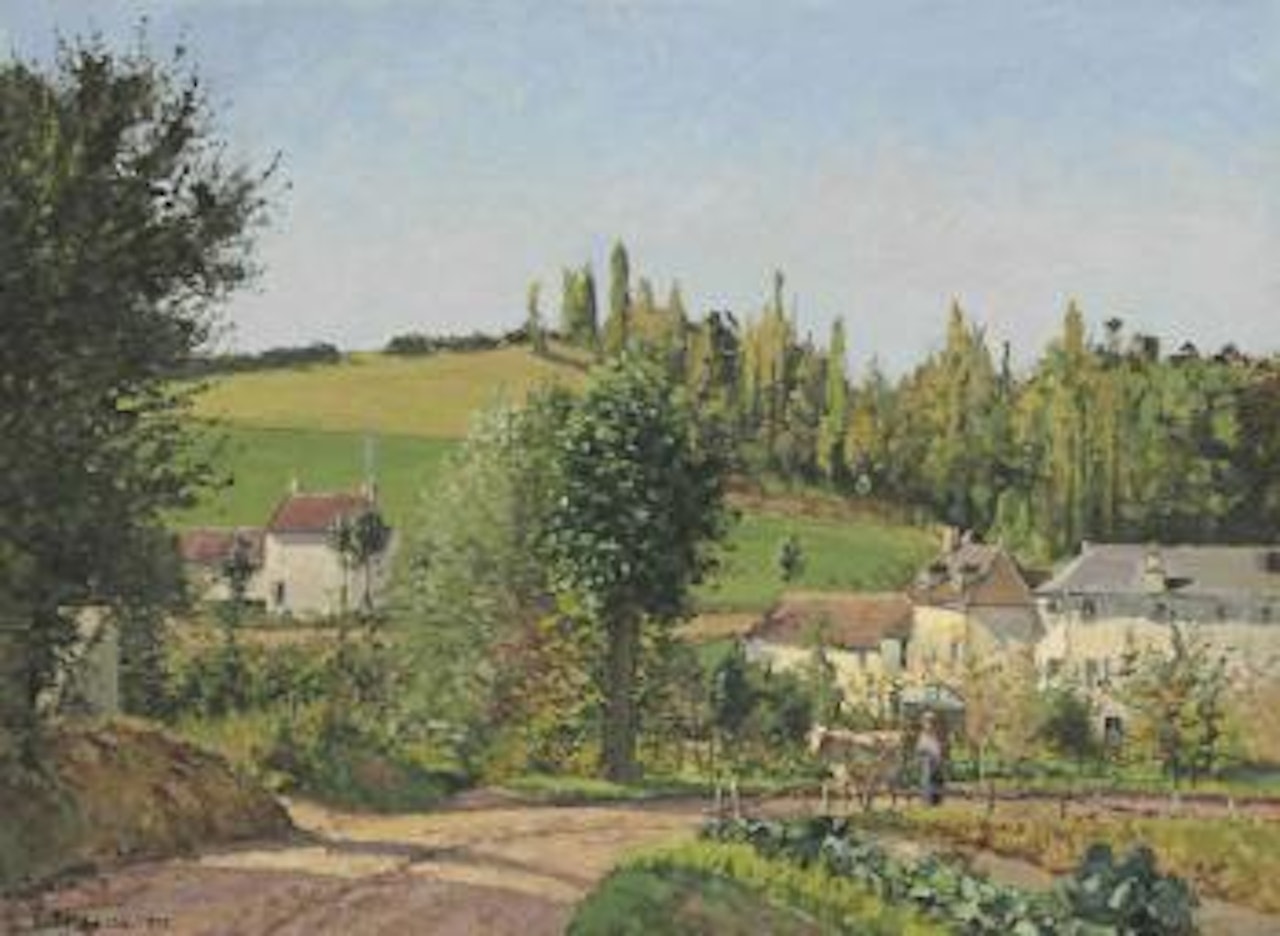 Hameau aux environs de Pontoise by Camille Pissarro