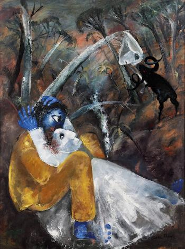 Lovers by a creek by Arthur Merric Bloomfield Boyd