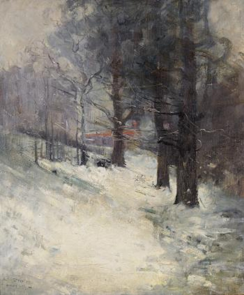 Winter landscape by Arthur Ernest Streeton