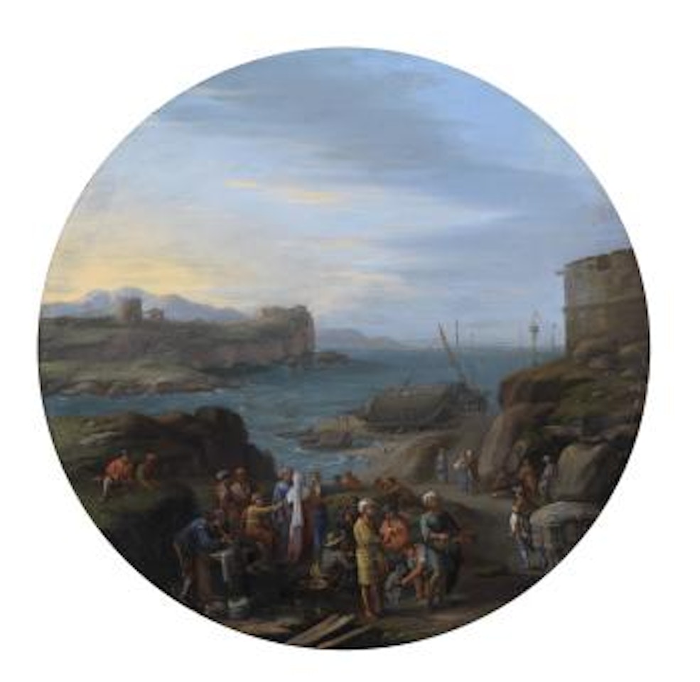 Harbour view by Roman School