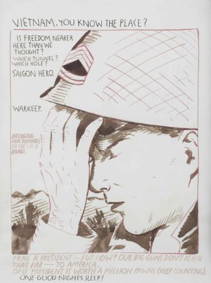 Untitled (Vietnam You Know The Place?) by Raymond Pettibon