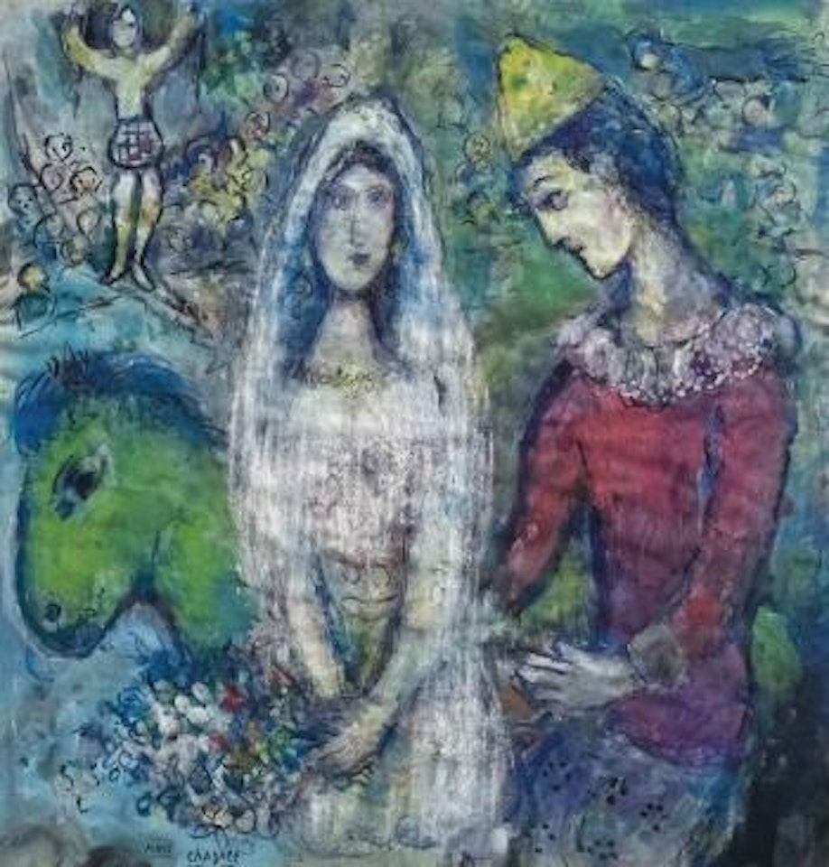 Confidences au cirque by Marc Chagall