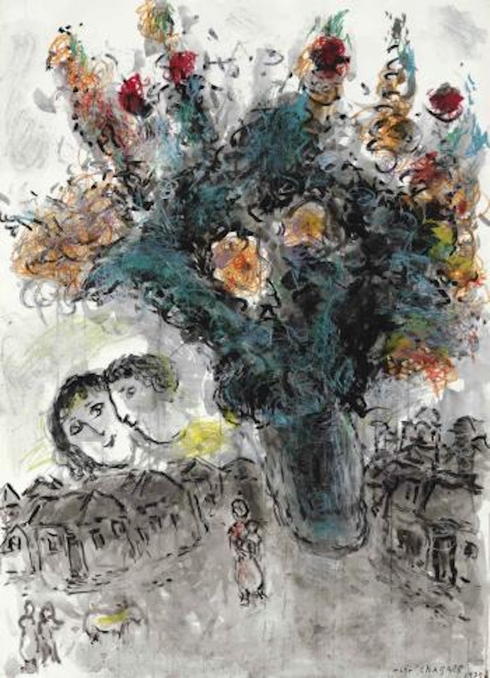 Bouquet au village by Marc Chagall