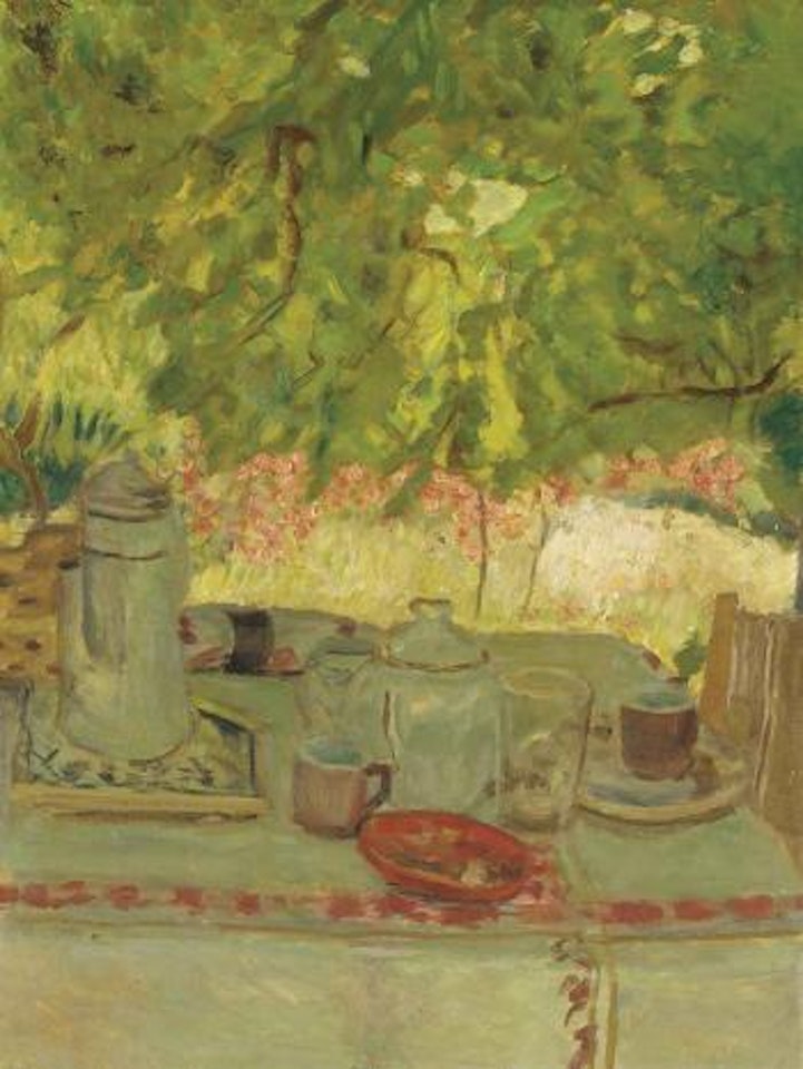 Petit déjeuner sous la tonnelle by Pierre Bonnard
