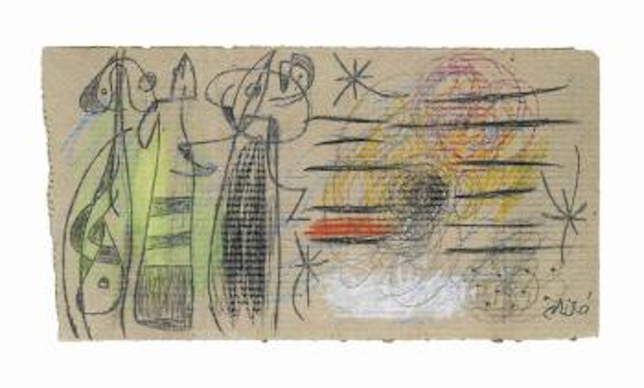 Femmes dans la nuit by Joan Miró