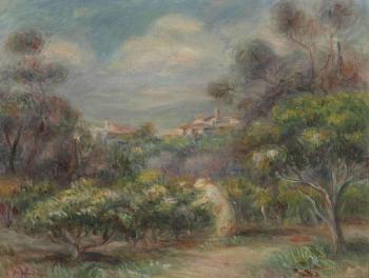Paysage près de Cagnes by Pierre-Auguste Renoir