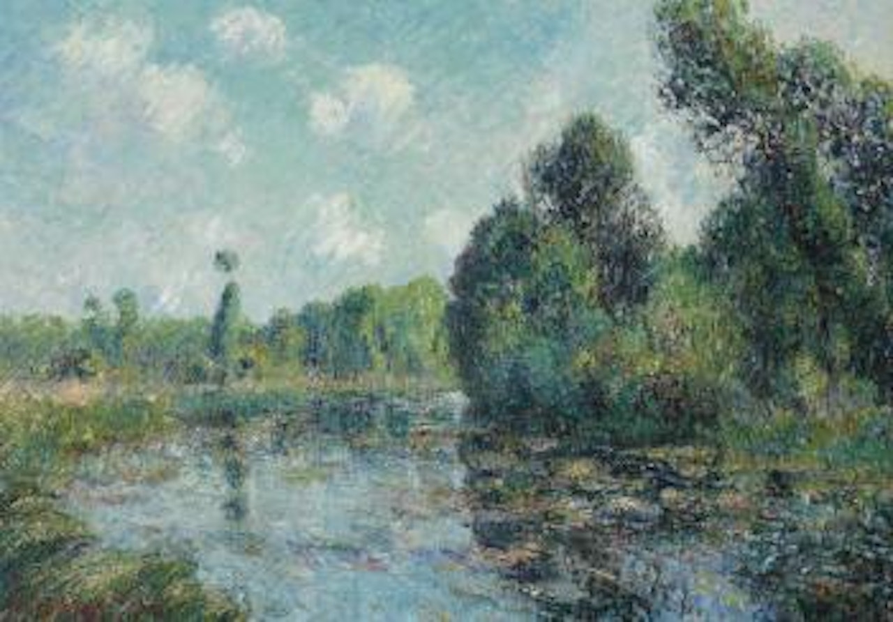 Tournant de rivière, l'Eure à Saint Cyr-du-Vaudreuil by Gustave Loiseau