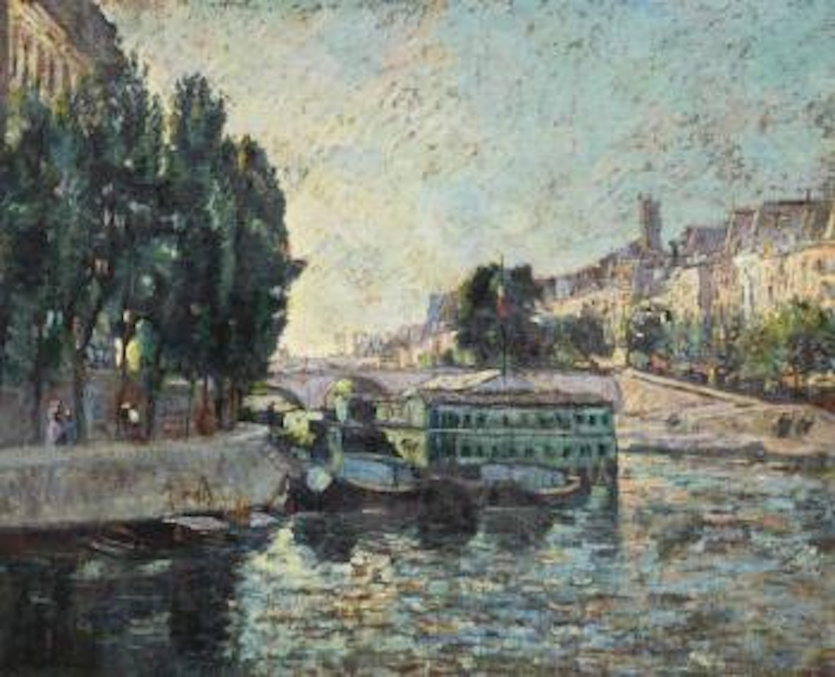 Berges de la Seine, déchargeurs de charbon by Armand Guillaumin