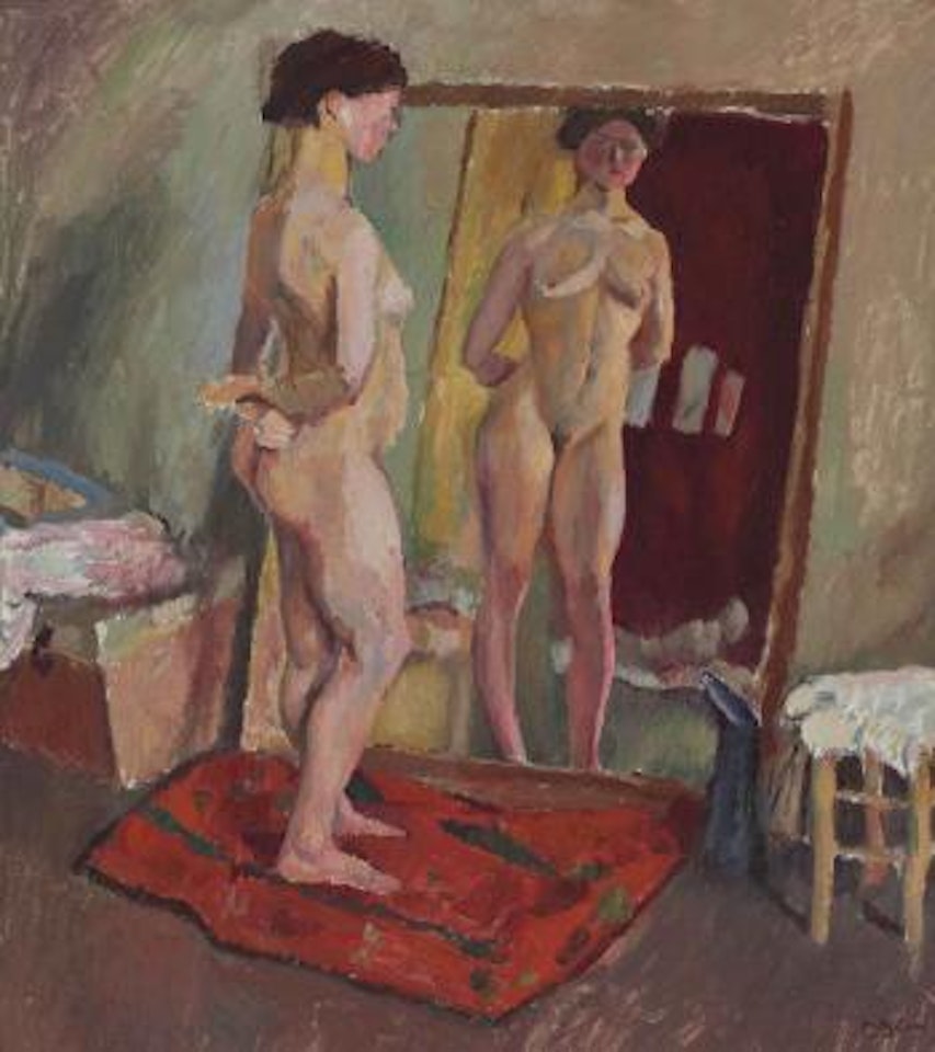 Nu devant la glace by Jules Pascin