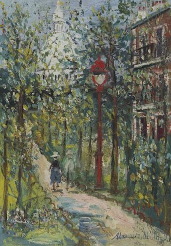 Square Saint-Pierre et Sacré-Coeur, Montmartre by Maurice Utrillo