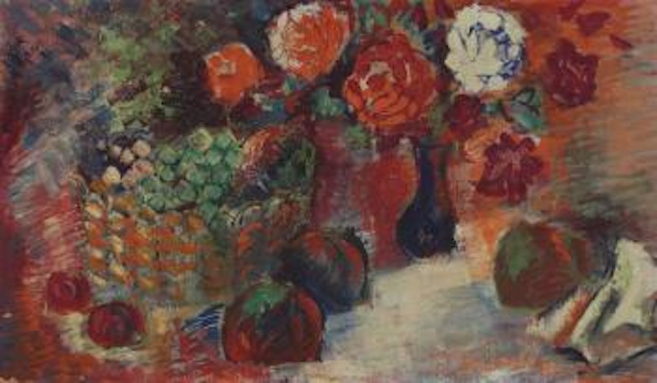 Nature morte aux fruits et bouquet de fleurs by Jean Dufy