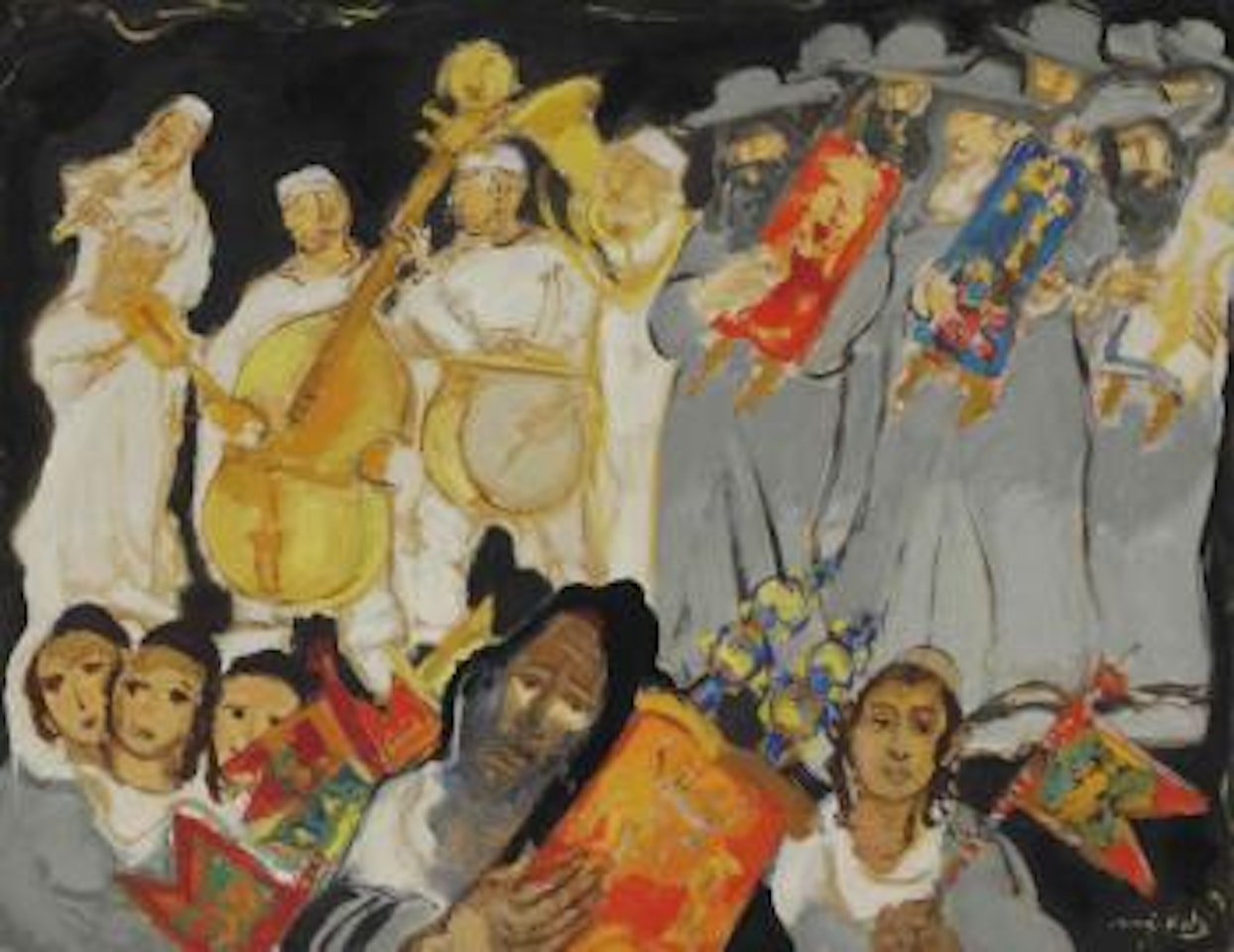 Simha Torah by Emmanuel Mané-Katz