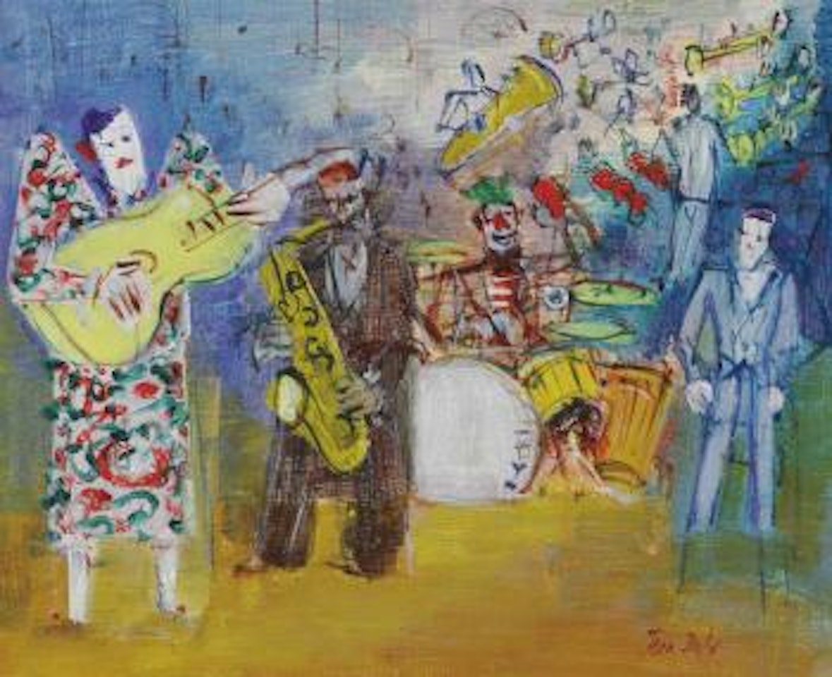 Clowns musiciens by Jean Dufy