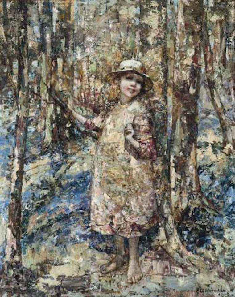 The way through the woods by Edward Atkinson Hornel