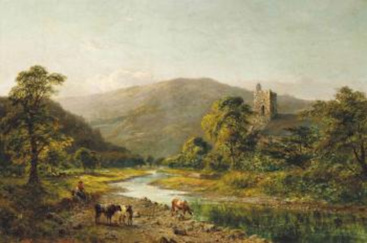 St. Grwst Church, Llanrwst on the Conwy by Alfred de Breanski