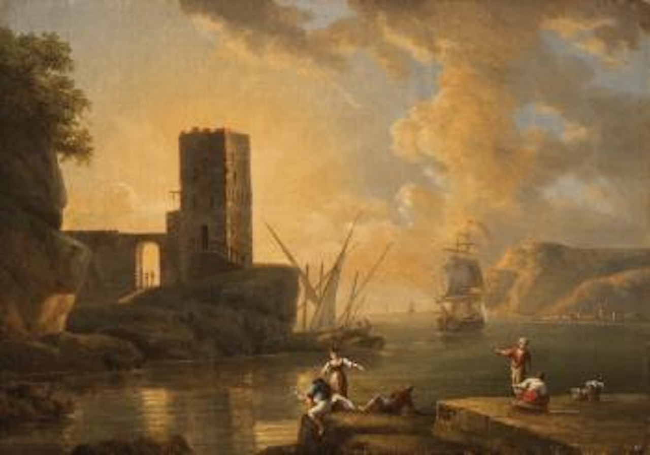 Veduta di porto [View of a port] by Claude Joseph Vernet