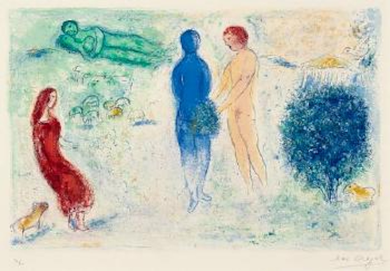 Le jugement de Chloé by Marc Chagall
