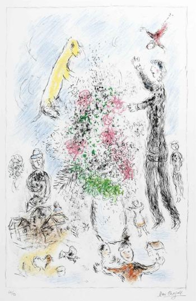 Les Lilas (M. 975) by Marc Chagall