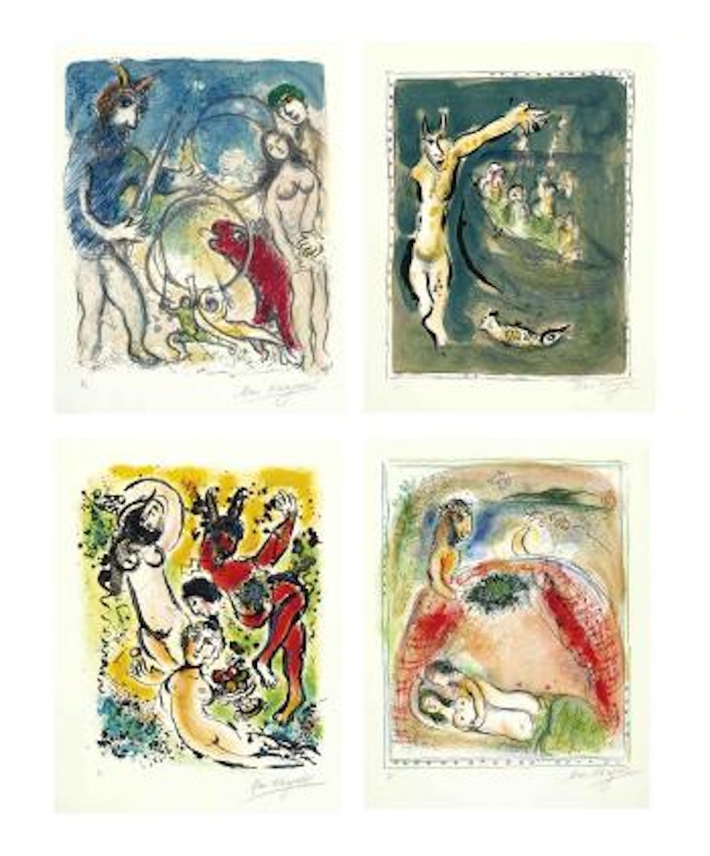 Sur la Terre des Dieux, A.C. Mazo, Paris (M. 529-540; C. books 72) by Marc Chagall