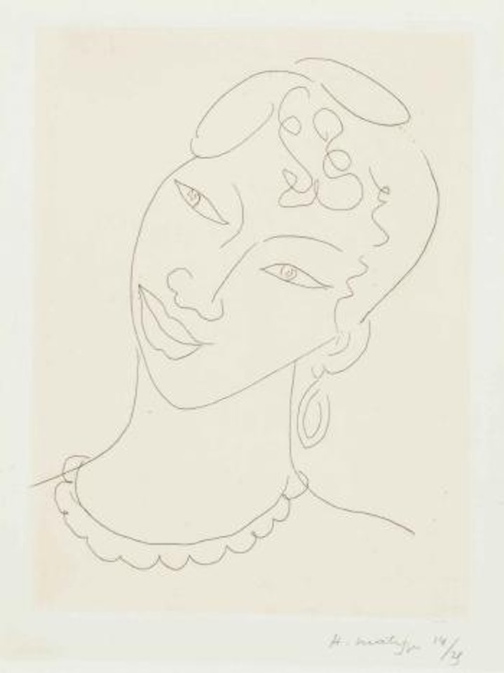 Martiniquaise: one plate (D. 288) by Henri Matisse