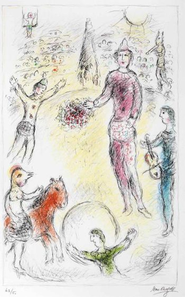Les Clowns Musiciens (M 978) by Marc Chagall