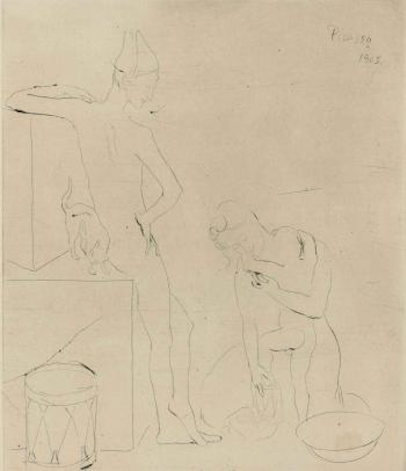 Le Bain, from La Suite des Saltimbanques (Bloch 12; Baer 14) by Pablo Picasso