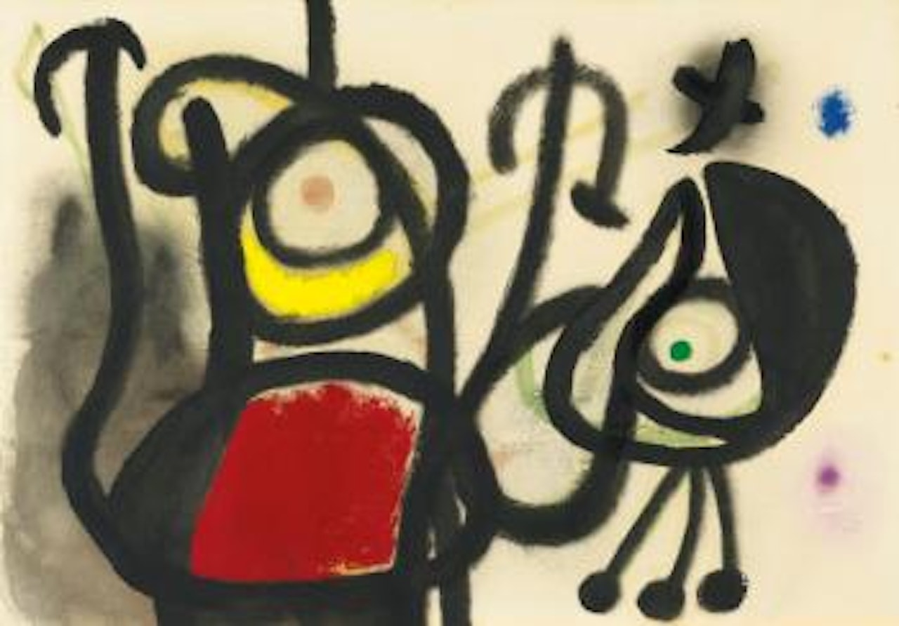 Femme Et Oiseau by Joan Miró