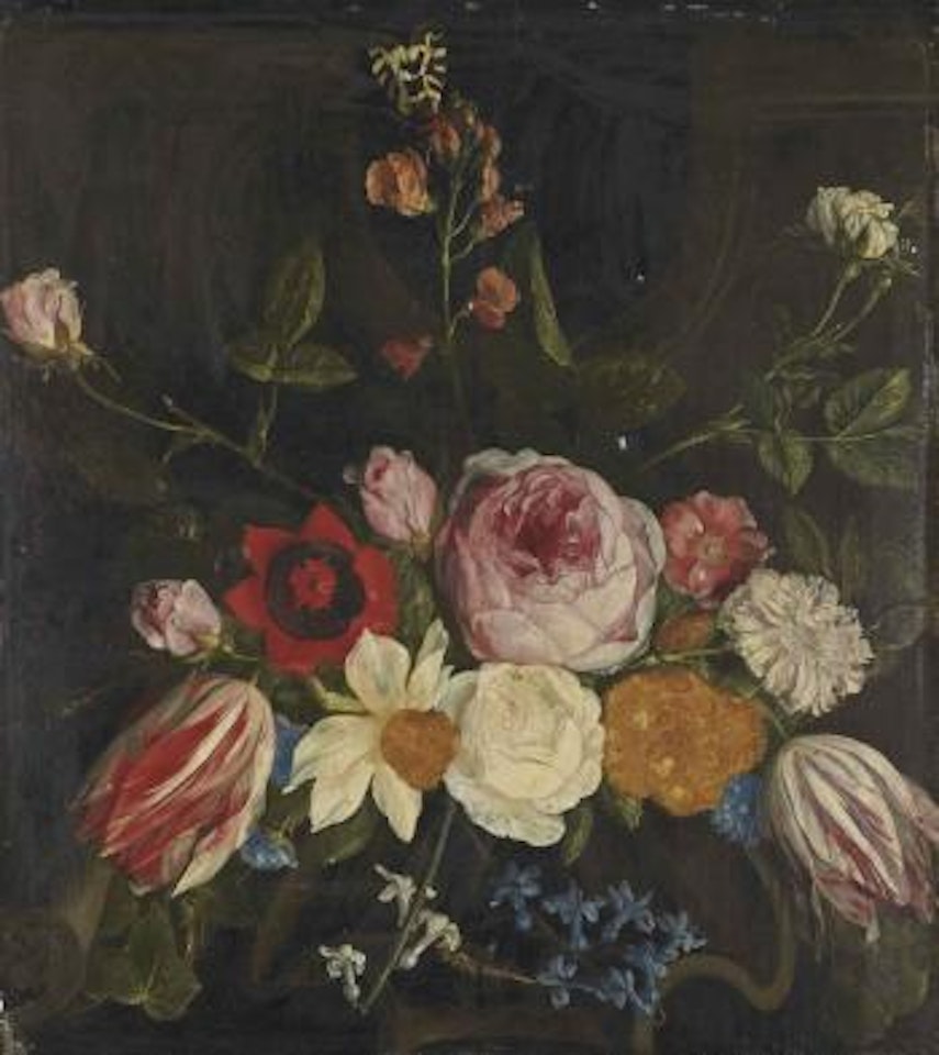 Jetée de fleurs et papillons by Jan Van Kessel The Elder