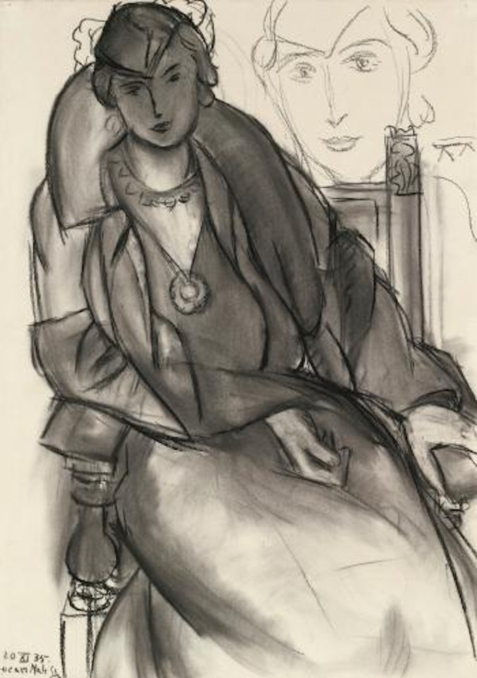 Etude Pour 'Portrait Au Manteau Bleu by Henri Matisse