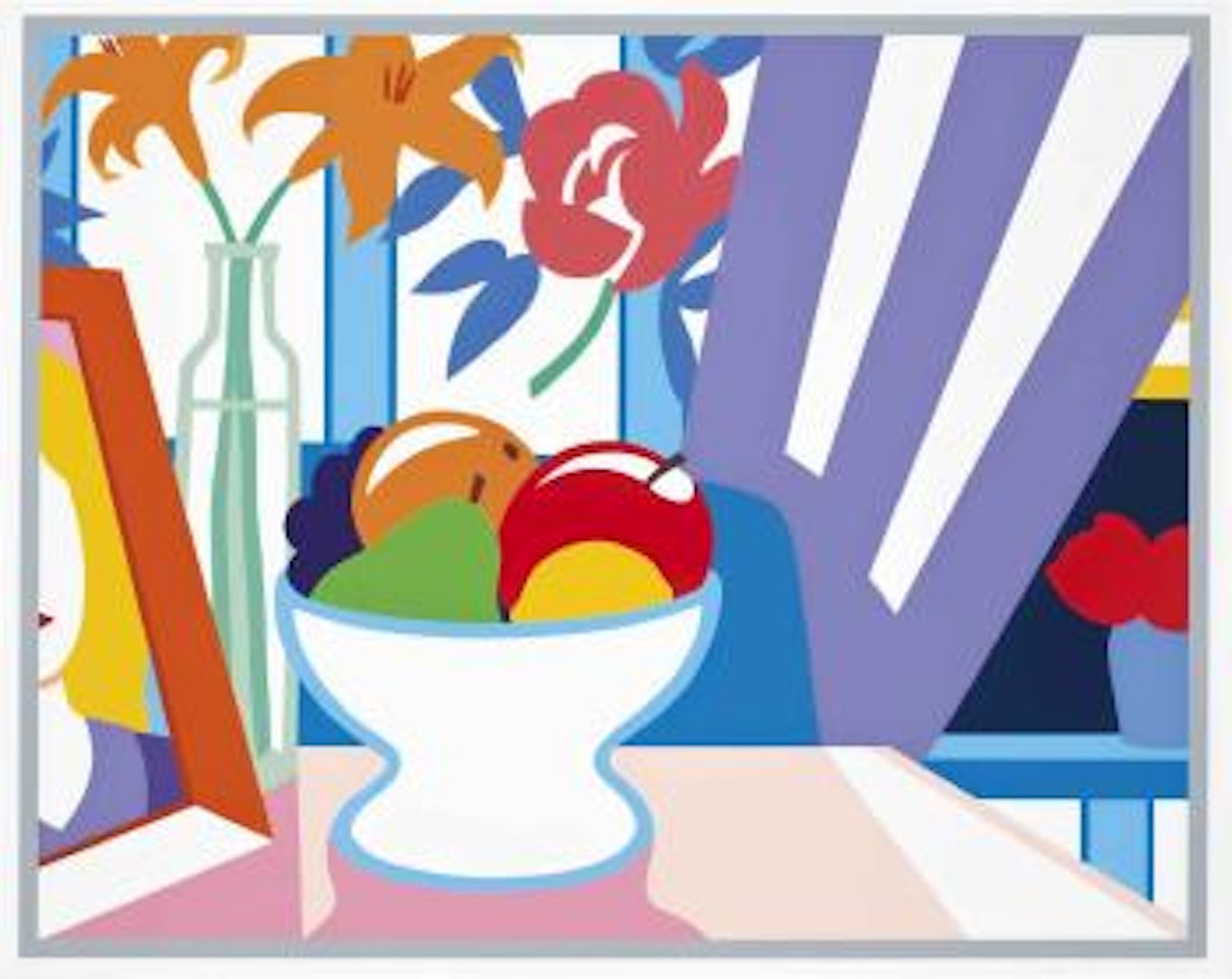 Still Life with Lillies and Mixed Fruit by Tom Wesselmann