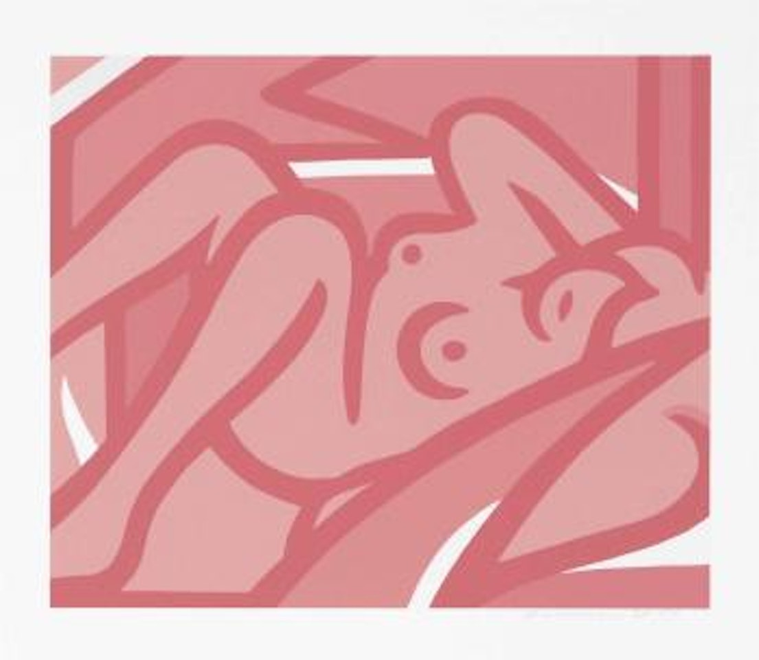 Blue Nude (Pink) by Tom Wesselmann