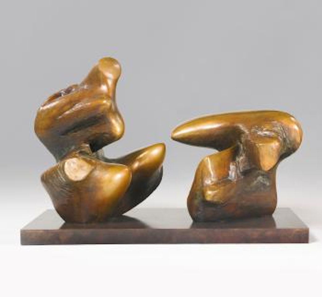 Working Model For Two Piece Reclining Figure: Points by Henry Moore